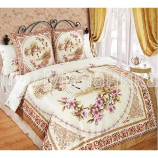Комплект постельного белья купонный сатин Журавли