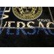 Купить плед Версаче черный с логотипом дизайн