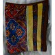 Плед бордовый в персидском стиле с орнаментом фото ткань