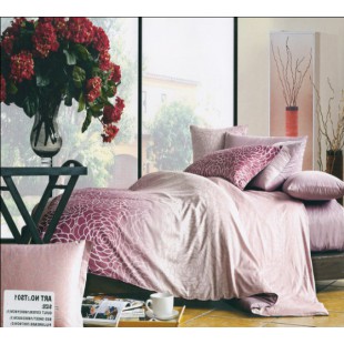 Нежно-розовое постельное белье из сатина - Призма