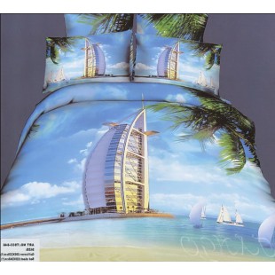 Постельное белье – Дубаи голубого цвета