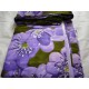 Комплект поплинового белья с фиолетовыми цветами