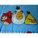Плед Angry Birds голубого цвета птички