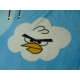 Плед Angry Birds голубого цвета злая птичка
