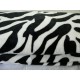 Плед рисунок зебры качество шва на фото