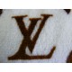 Мягкий плед Louis Vuitton светлый логотип LV
